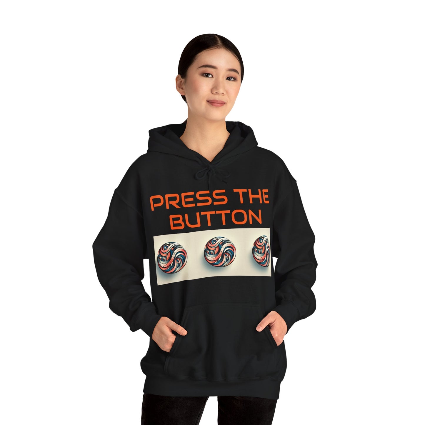 Press The Button Tex Heavy Blend™ Hooded Sweatshirt - Zion Legend Fashions