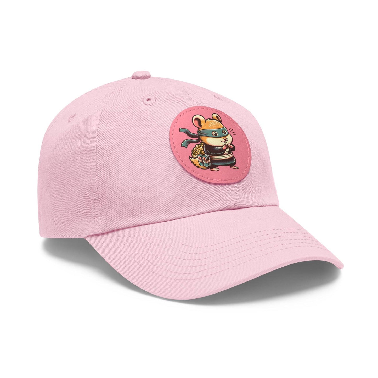 Tricky Mouse Dad Hat with Leather Patch (Round) - Available USA Only - Zion Legend Fashions