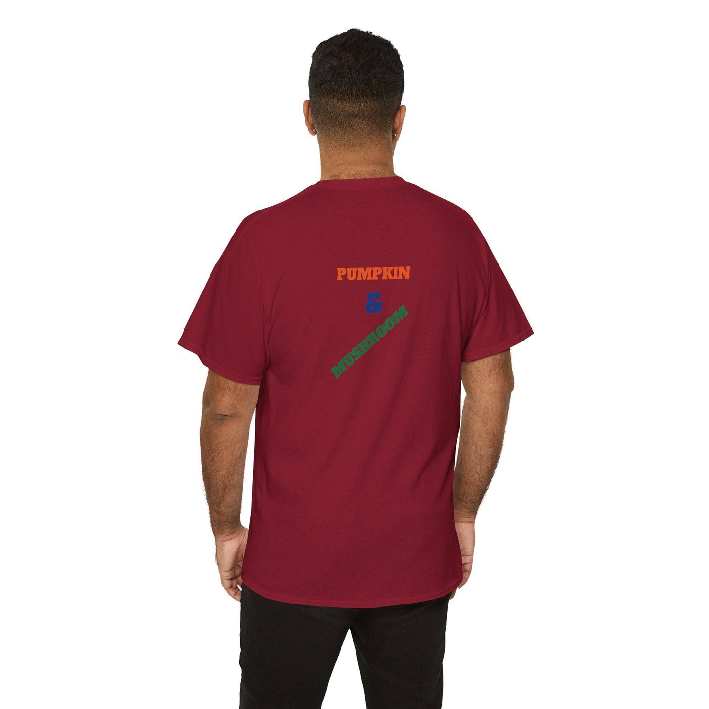 Pumpkin & Mushroom Unisex Heavy Cotton Tee - Zion Legend Fashions