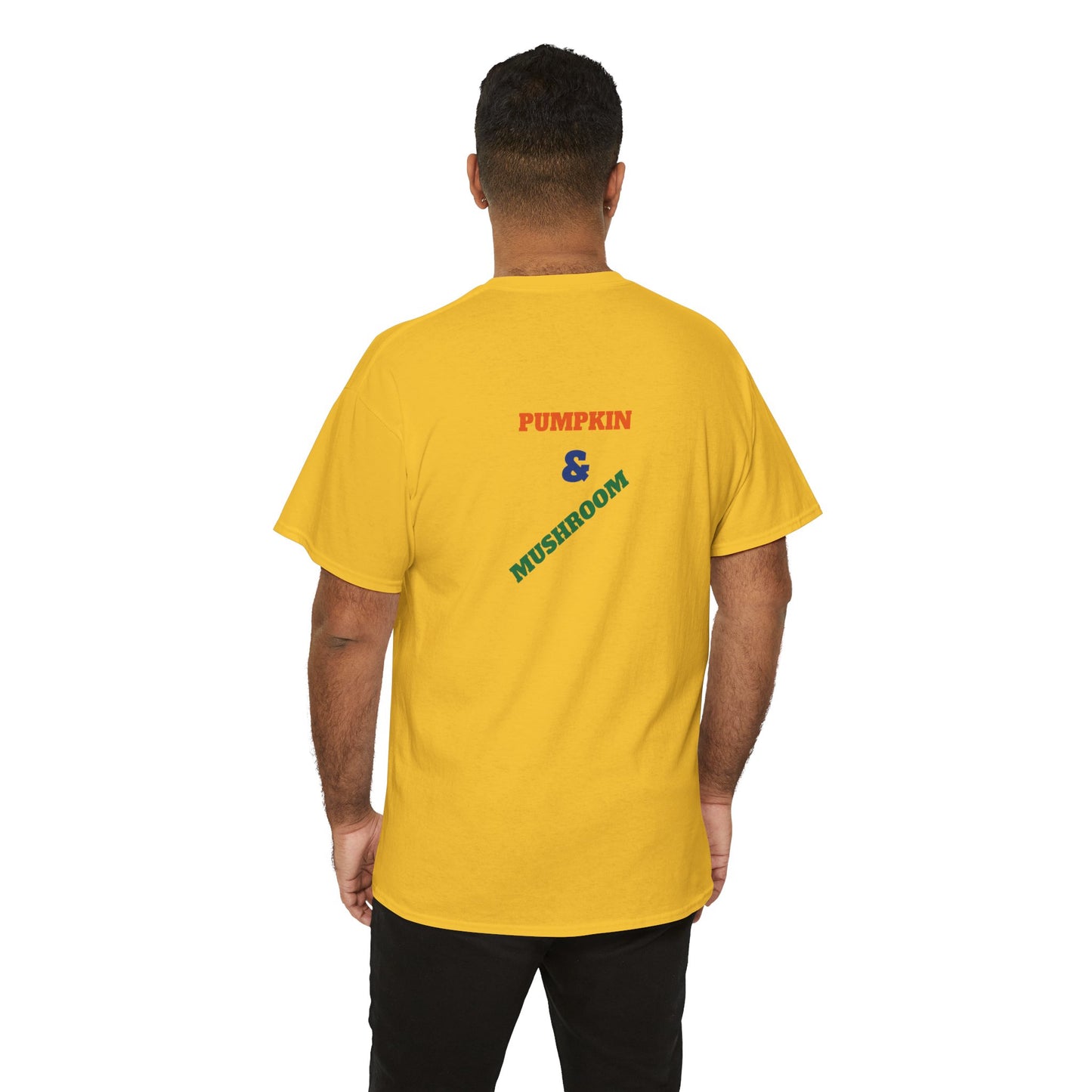 Pumpkin & Mushroom Unisex Heavy Cotton Tee - Zion Legend Fashions