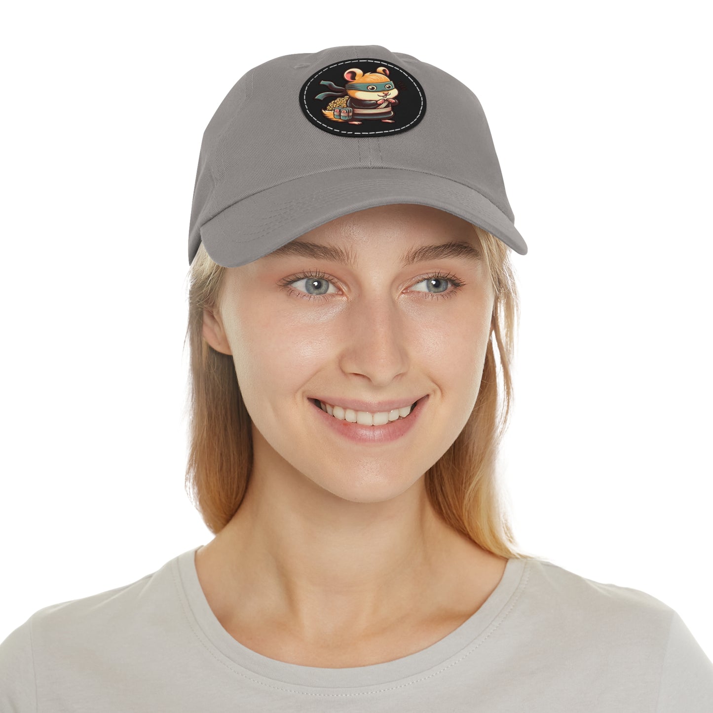 Tricky Mouse Dad Hat with Leather Patch (Round) - Available USA Only - Zion Legend Fashions