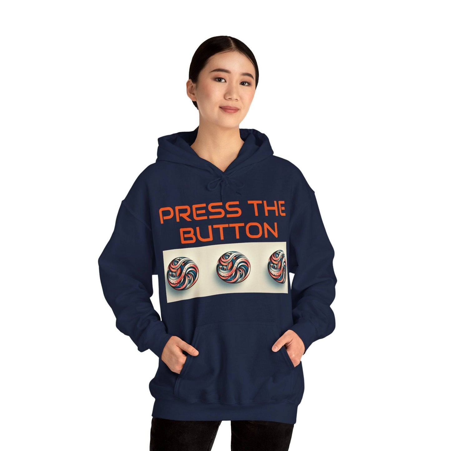 Press The Button Tex Heavy Blend™ Hooded Sweatshirt - Zion Legend Fashions