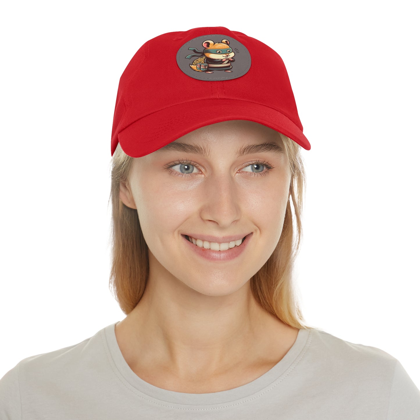 Tricky Mouse Dad Hat with Leather Patch (Round) - Available USA Only - Zion Legend Fashions