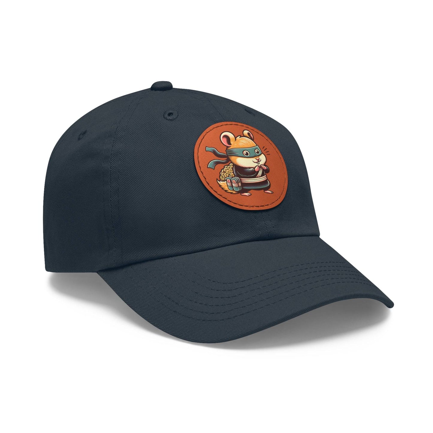 Tricky Mouse Dad Hat with Leather Patch (Round) - Available USA Only - Zion Legend Fashions