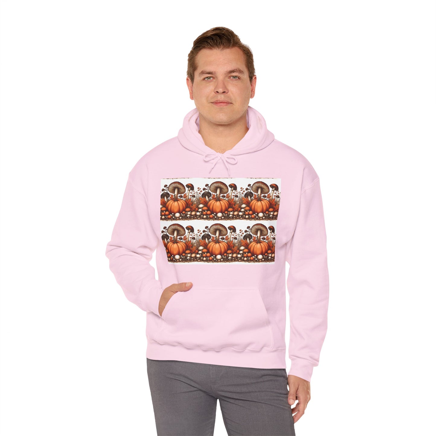 Pumpkin & Mushroom Unisex Heavy Blend™ Hooded Sweatshirt - Zion Legend Fashions