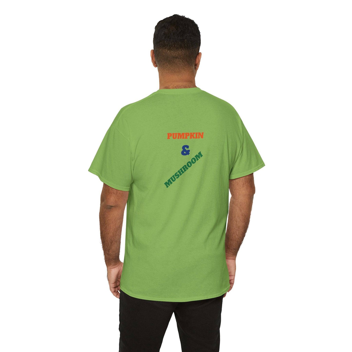 Pumpkin & Mushroom Unisex Heavy Cotton Tee - Zion Legend Fashions