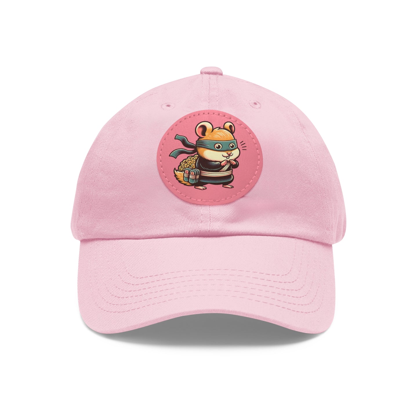 Tricky Mouse Dad Hat with Leather Patch (Round) - Available USA Only - Zion Legend Fashions