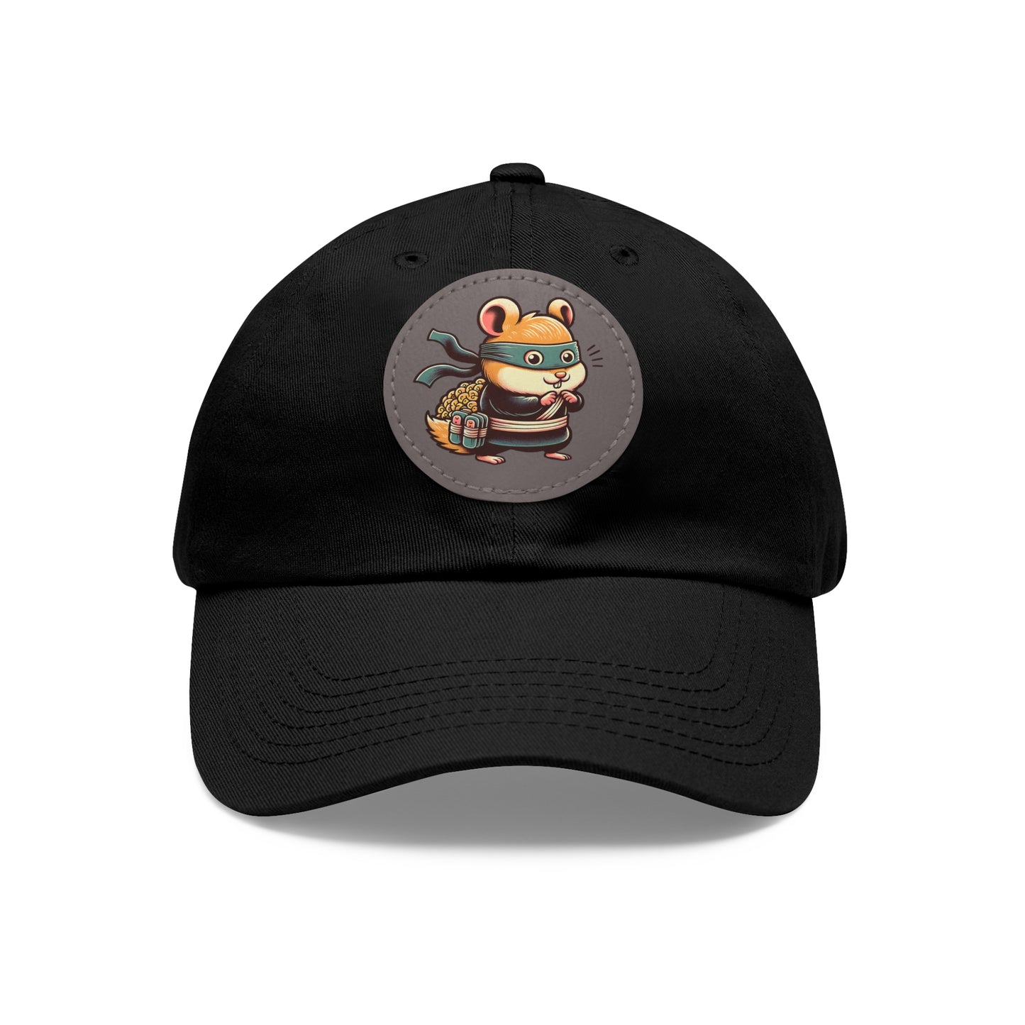 Tricky Mouse Dad Hat with Leather Patch (Round) - Available USA Only - Zion Legend Fashions