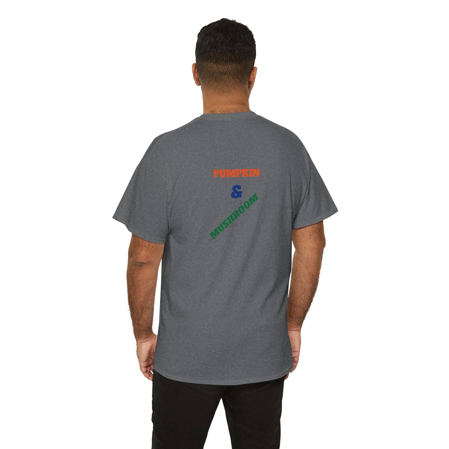 Pumpkin & Mushroom Unisex Heavy Cotton Tee - Zion Legend Fashions