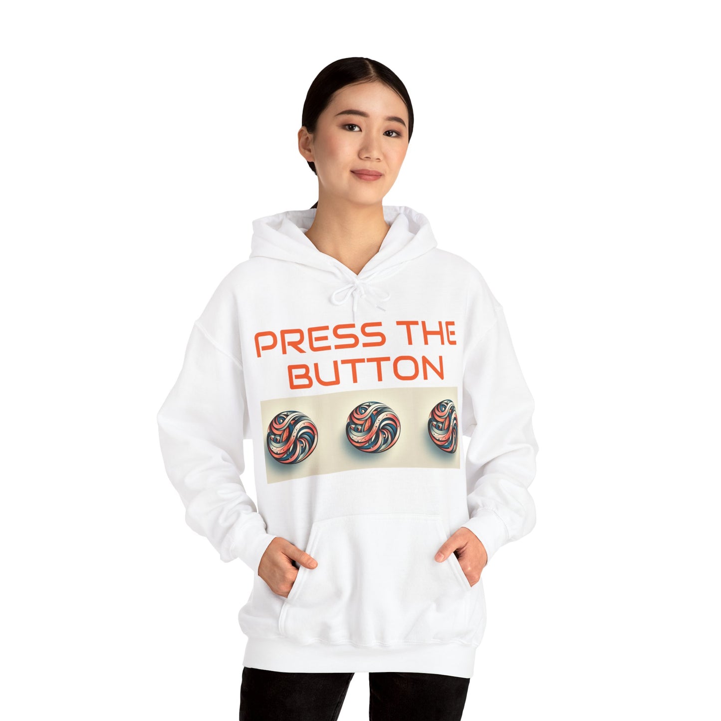 Press The Button Tex Heavy Blend™ Hooded Sweatshirt - Zion Legend Fashions