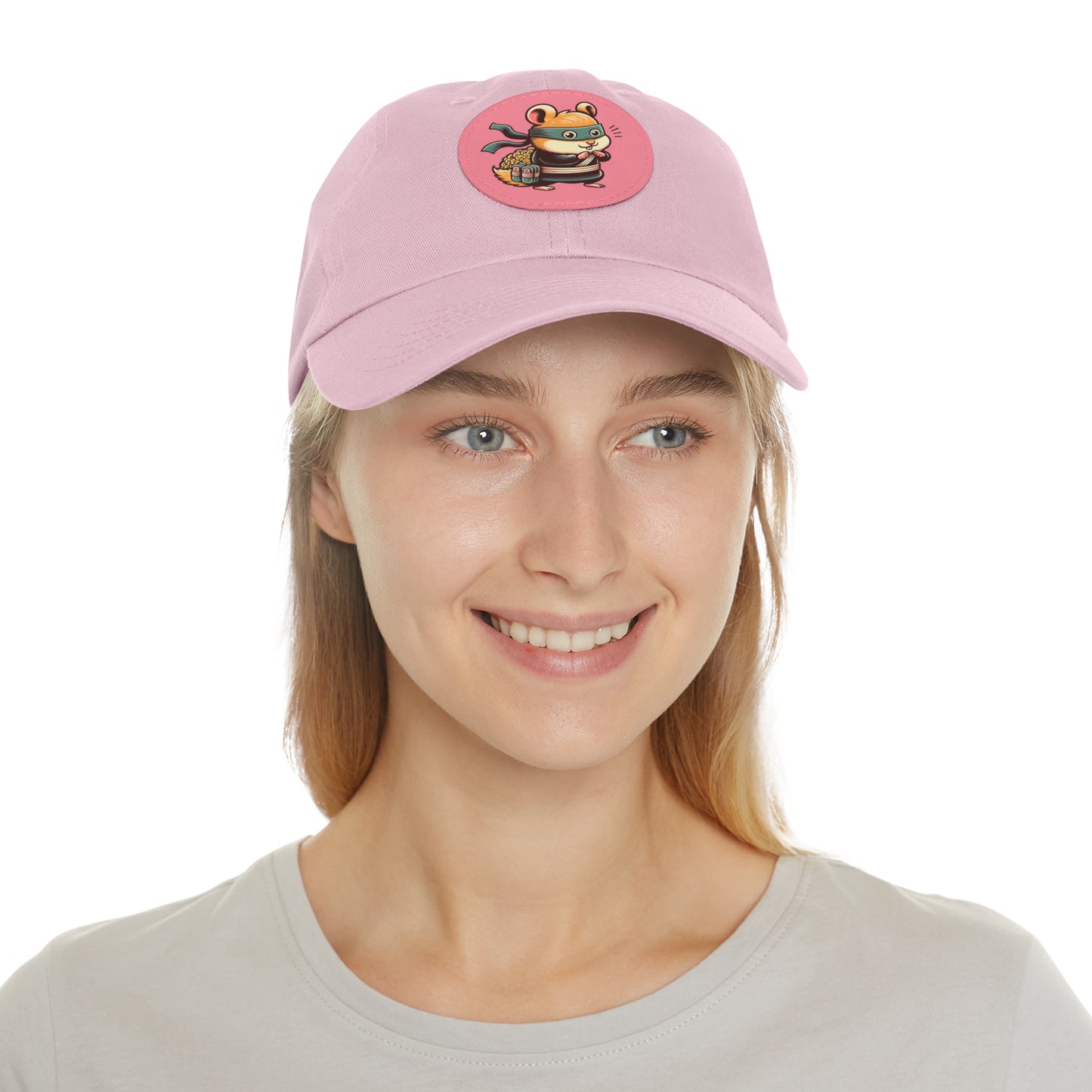 Tricky Mouse Dad Hat with Leather Patch (Round) - Available USA Only - Zion Legend Fashions