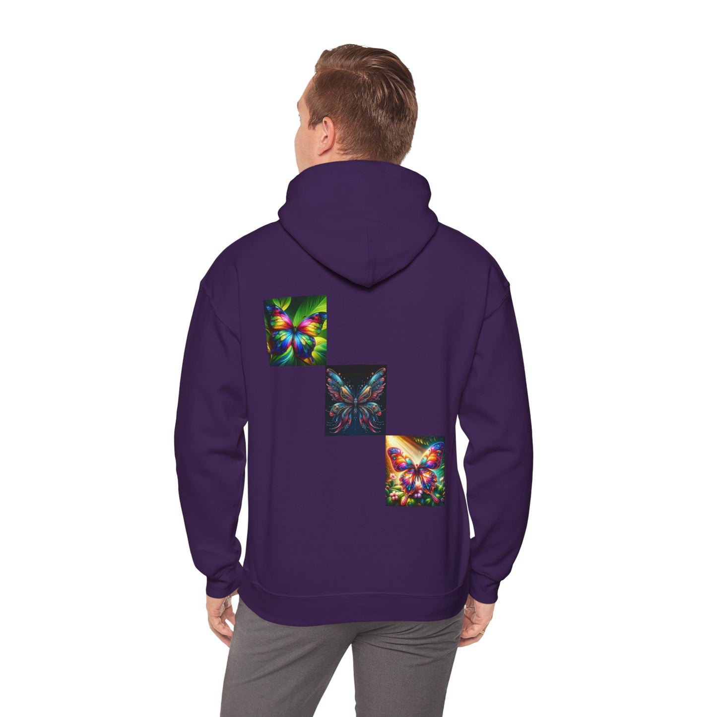 Butterflies Unisex Heavy Blend™ Hooded Sweatshirt - Zion Legend Fashions