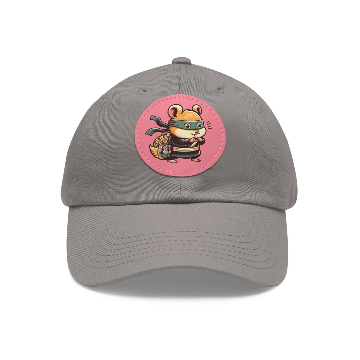 Tricky Mouse Dad Hat with Leather Patch (Round) - Available USA Only - Zion Legend Fashions