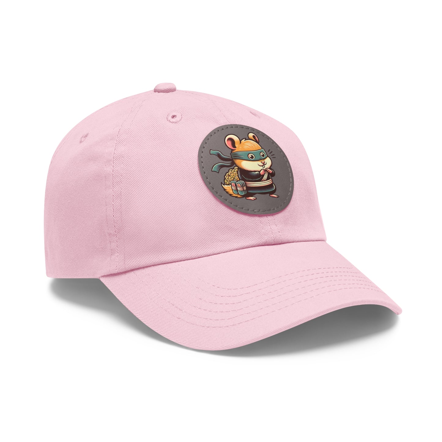 Tricky Mouse Dad Hat with Leather Patch (Round) - Available USA Only - Zion Legend Fashions