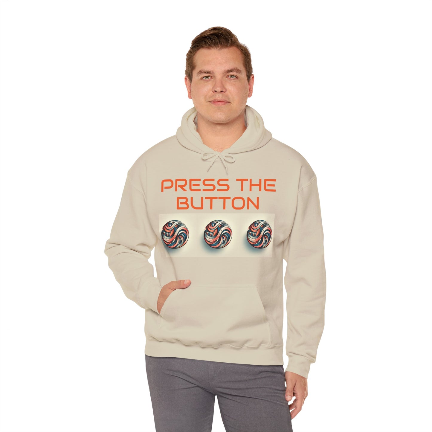 Press The Button Tex Heavy Blend™ Hooded Sweatshirt - Zion Legend Fashions