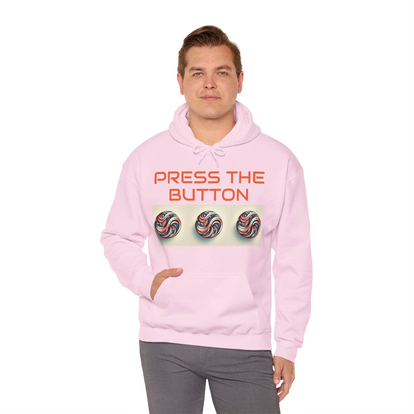 Press The Button Tex Heavy Blend™ Hooded Sweatshirt - Zion Legend Fashions