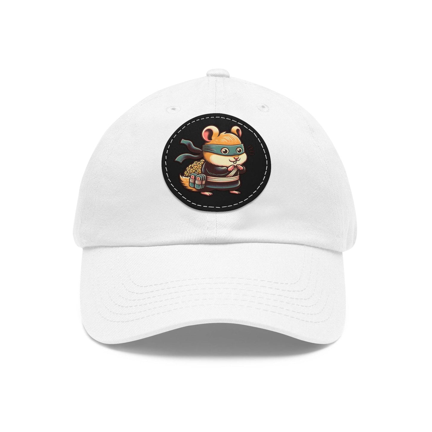 Tricky Mouse Dad Hat with Leather Patch (Round) - Available USA Only - Zion Legend Fashions