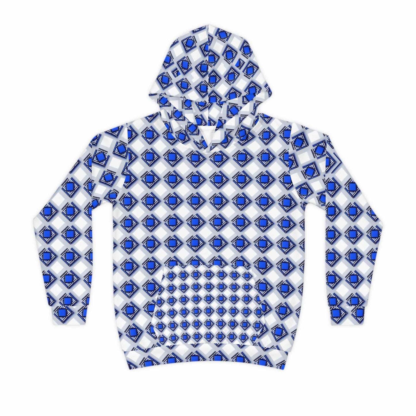 ZLF Blue Square Fashion Children's Hoodie - Zion Legend Fashions
