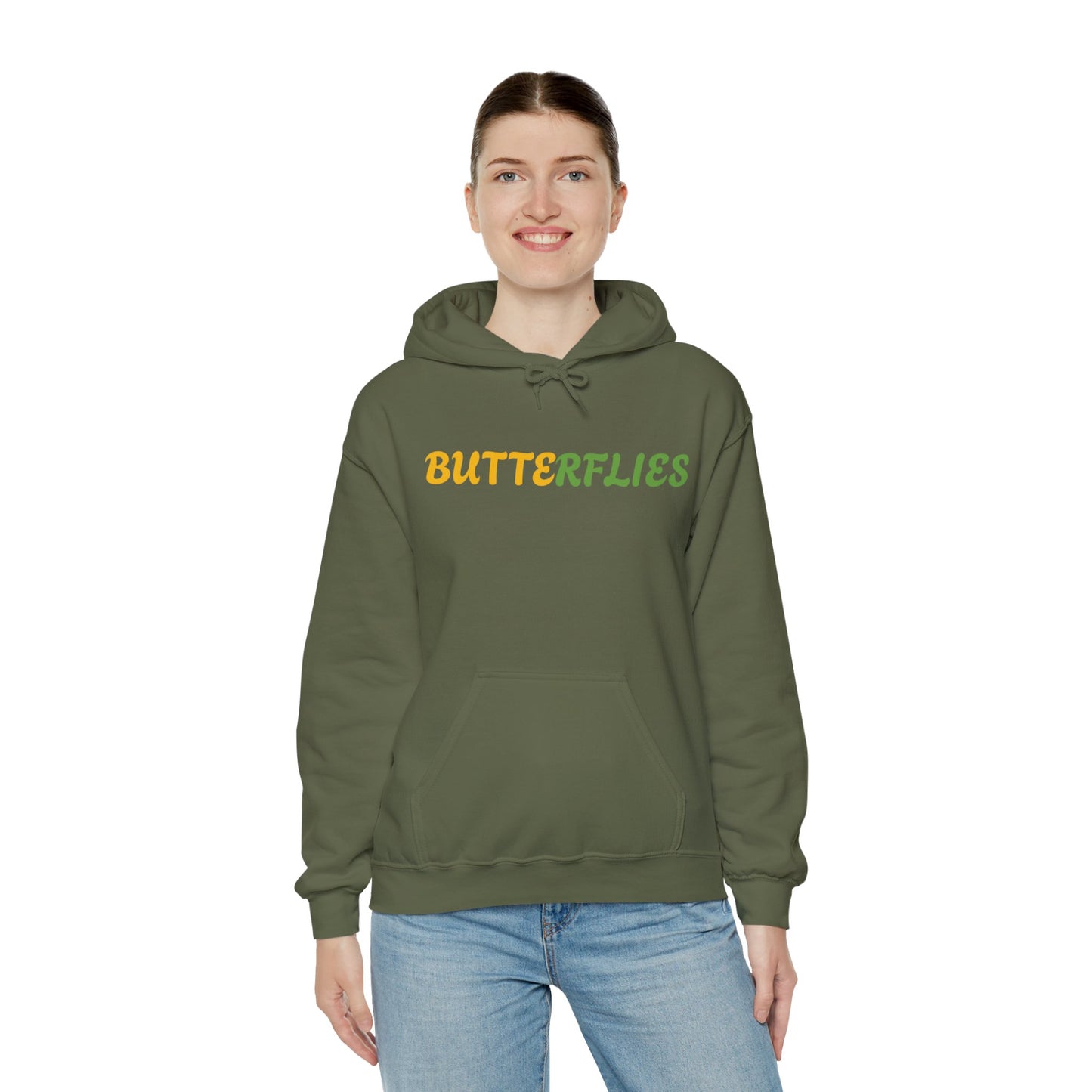 Butterflies Unisex Heavy Blend™ Hooded Sweatshirt - Zion Legend Fashions