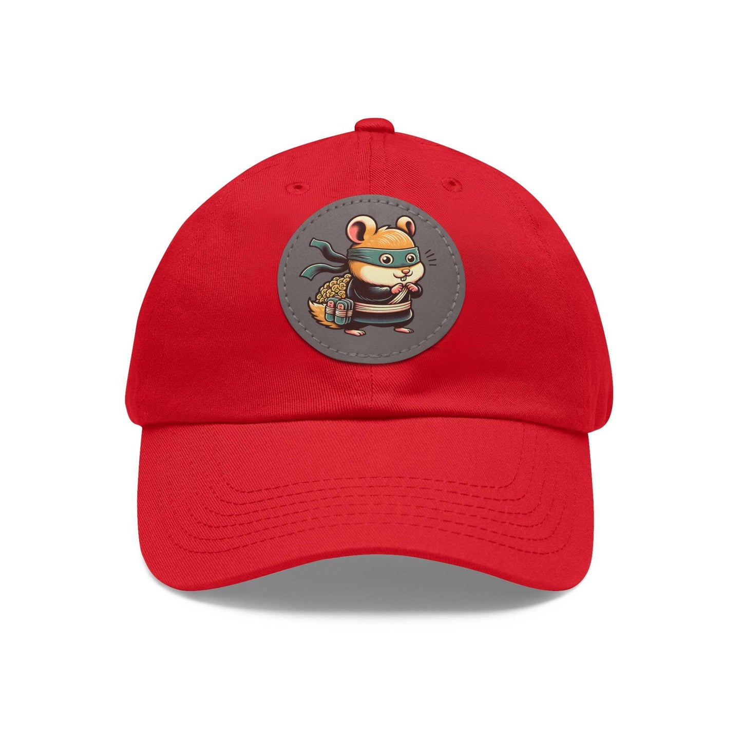 Tricky Mouse Dad Hat with Leather Patch (Round) - Available USA Only - Zion Legend Fashions