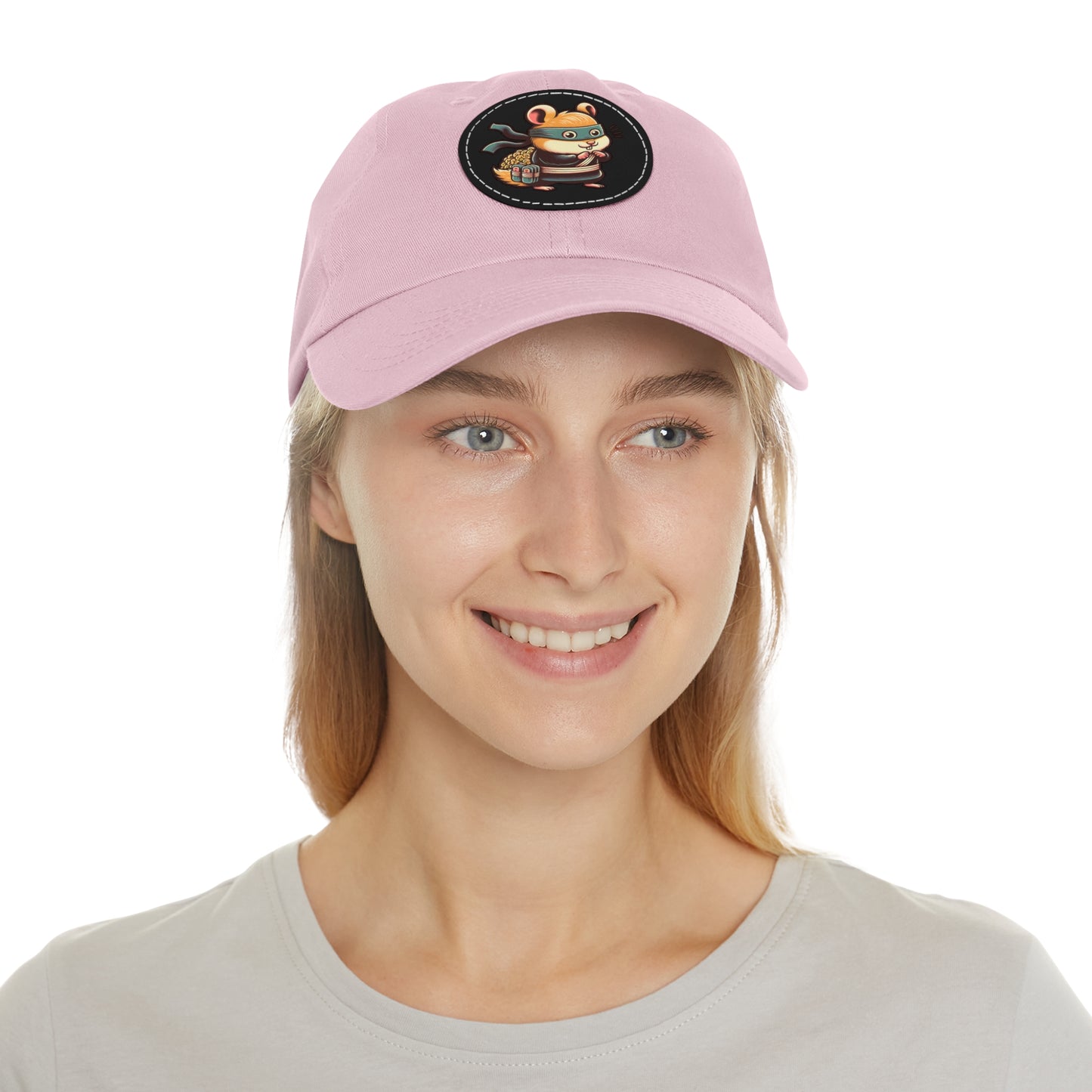 Tricky Mouse Dad Hat with Leather Patch (Round) - Available USA Only - Zion Legend Fashions