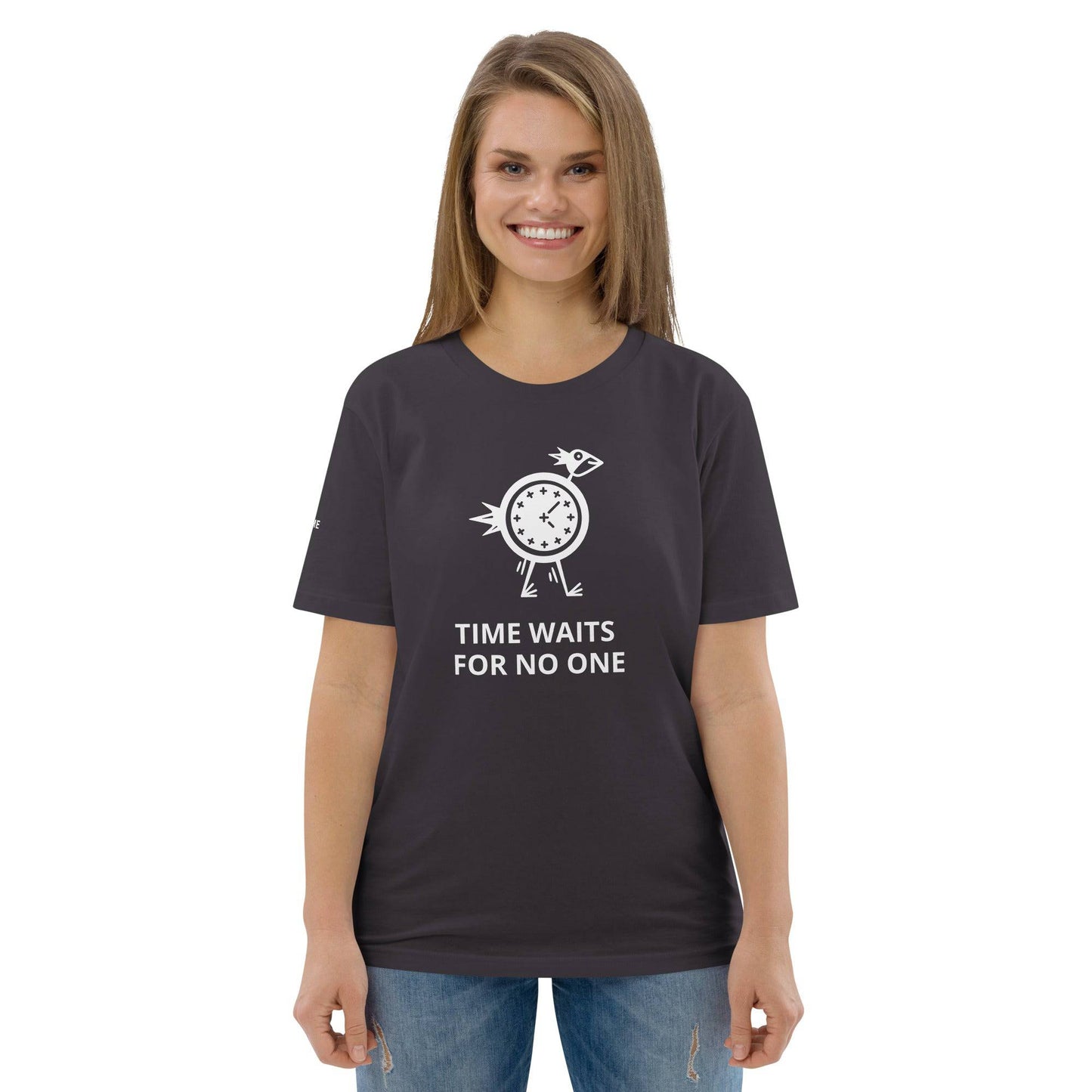 TIME WAITS FOR NO ONE Unisex organic cotton t-shirt - Zion Legend Fashions