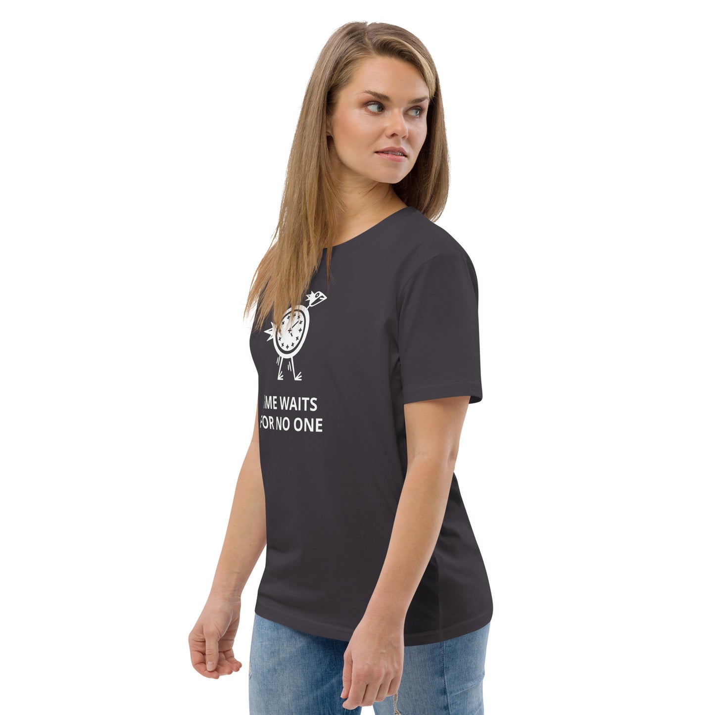 TIME WAITS FOR NO ONE Unisex organic cotton t-shirt - Zion Legend Fashions