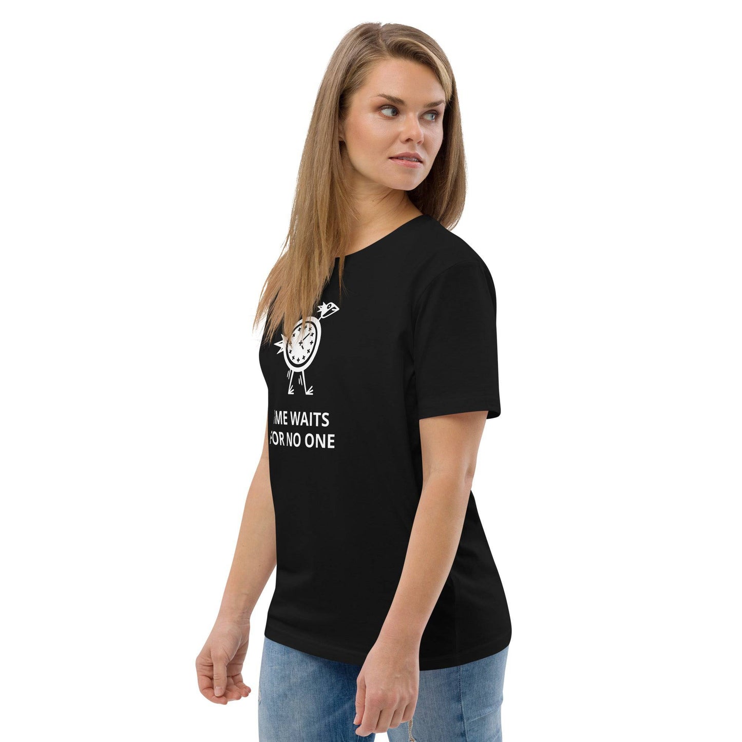 TIME WAITS FOR NO ONE Unisex organic cotton t-shirt - Zion Legend Fashions