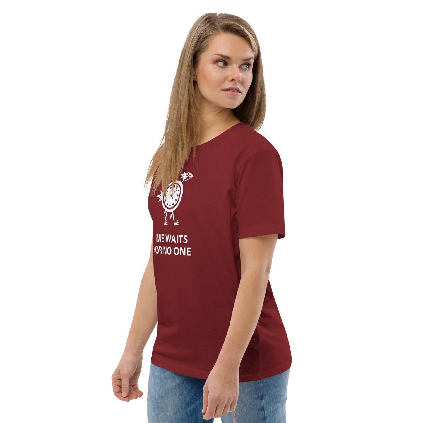TIME WAITS FOR NO ONE Unisex organic cotton t-shirt - Zion Legend Fashions