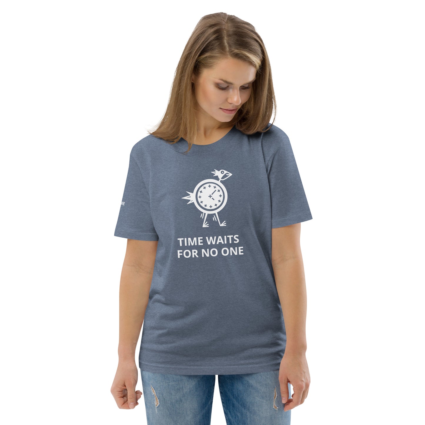 TIME WAITS FOR NO ONE Unisex organic cotton t-shirt - Zion Legend Fashions