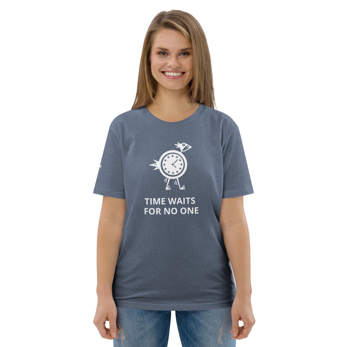 TIME WAITS FOR NO ONE Unisex organic cotton t-shirt - Zion Legend Fashions