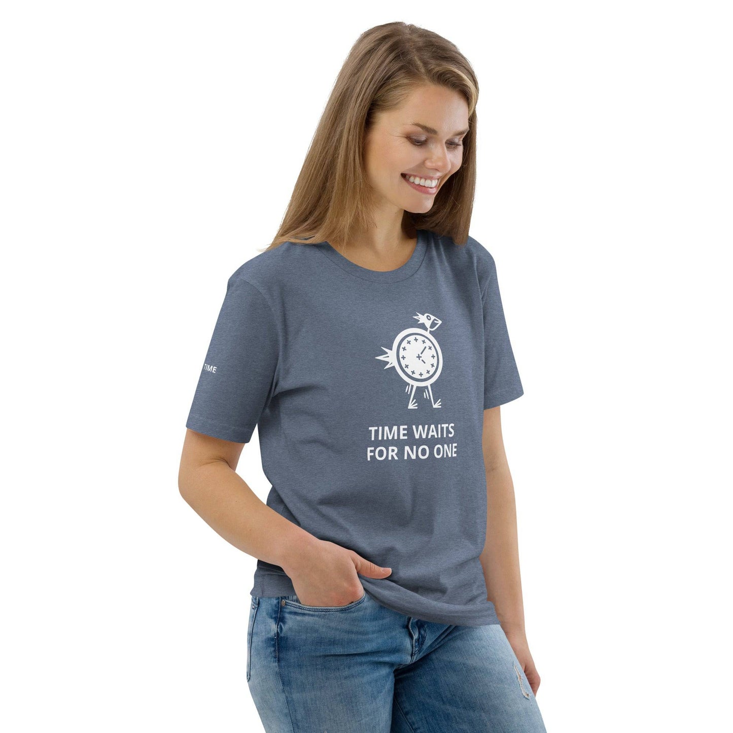 TIME WAITS FOR NO ONE Unisex organic cotton t-shirt - Zion Legend Fashions