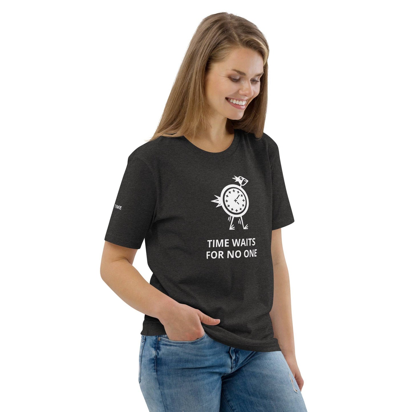TIME WAITS FOR NO ONE Unisex organic cotton t-shirt - Zion Legend Fashions