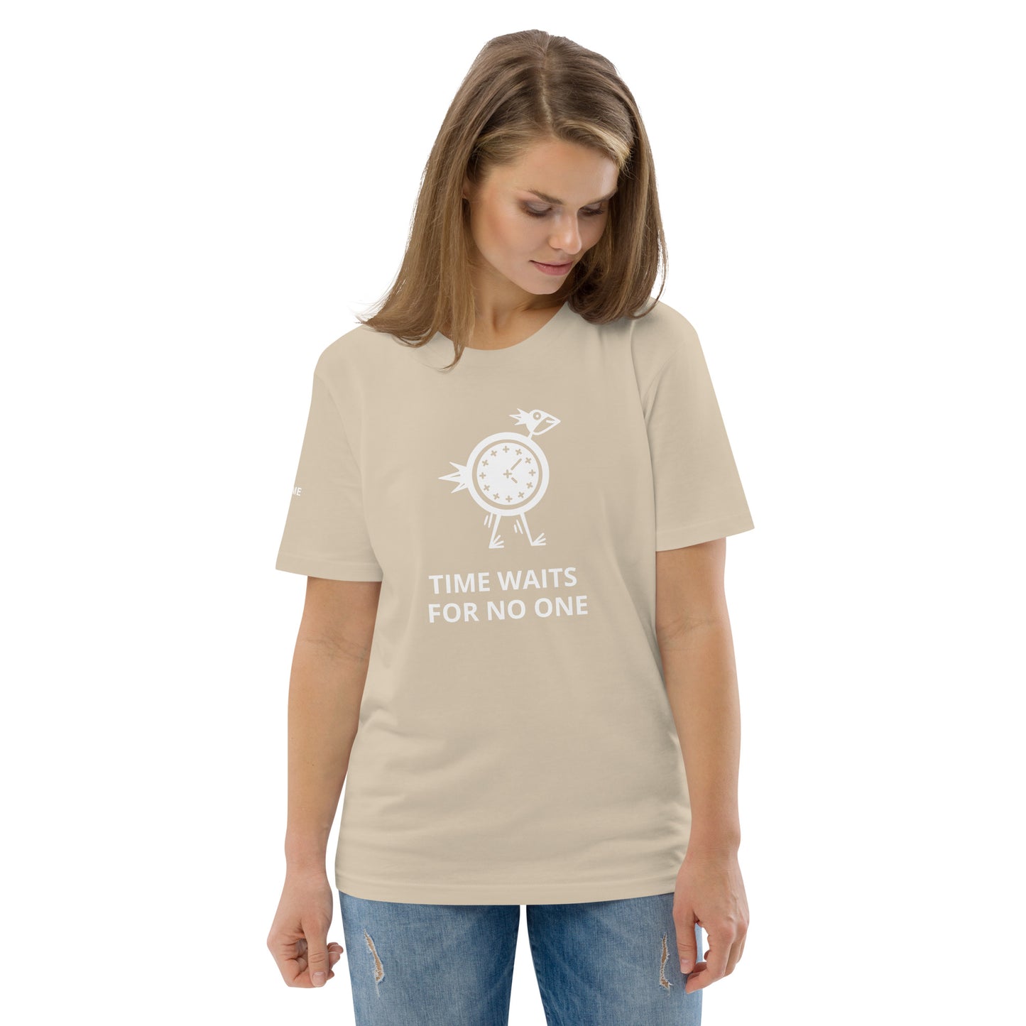 TIME WAITS FOR NO ONE Unisex organic cotton t-shirt - Zion Legend Fashions