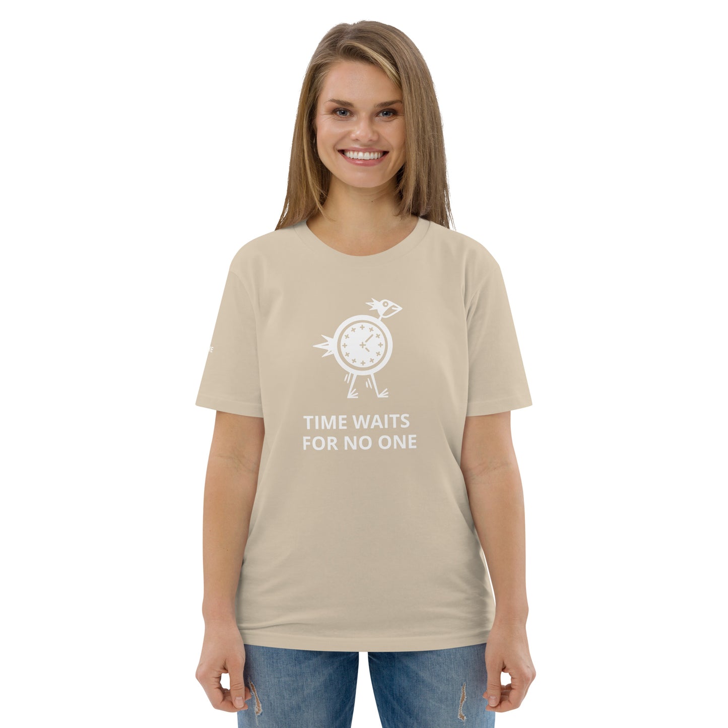 TIME WAITS FOR NO ONE Unisex organic cotton t-shirt - Zion Legend Fashions