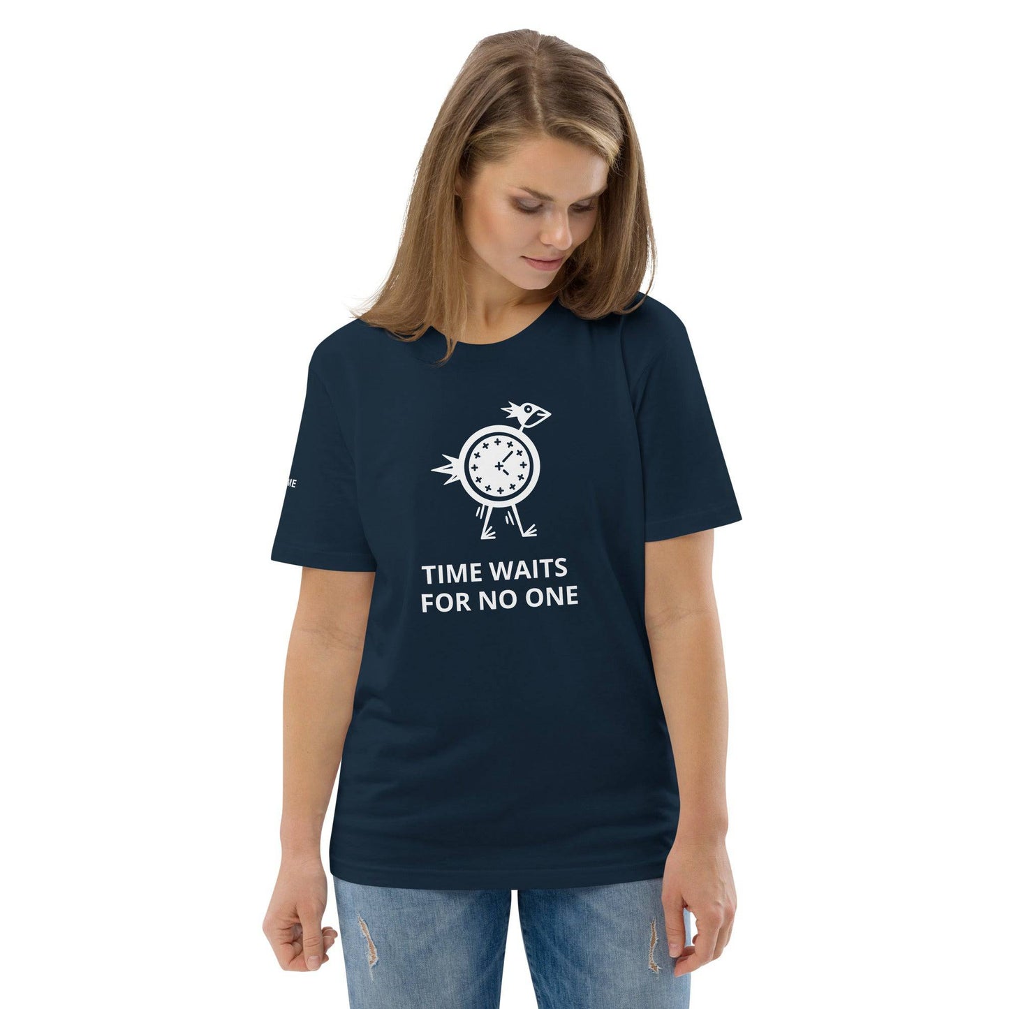 TIME WAITS FOR NO ONE Unisex organic cotton t-shirt - Zion Legend Fashions