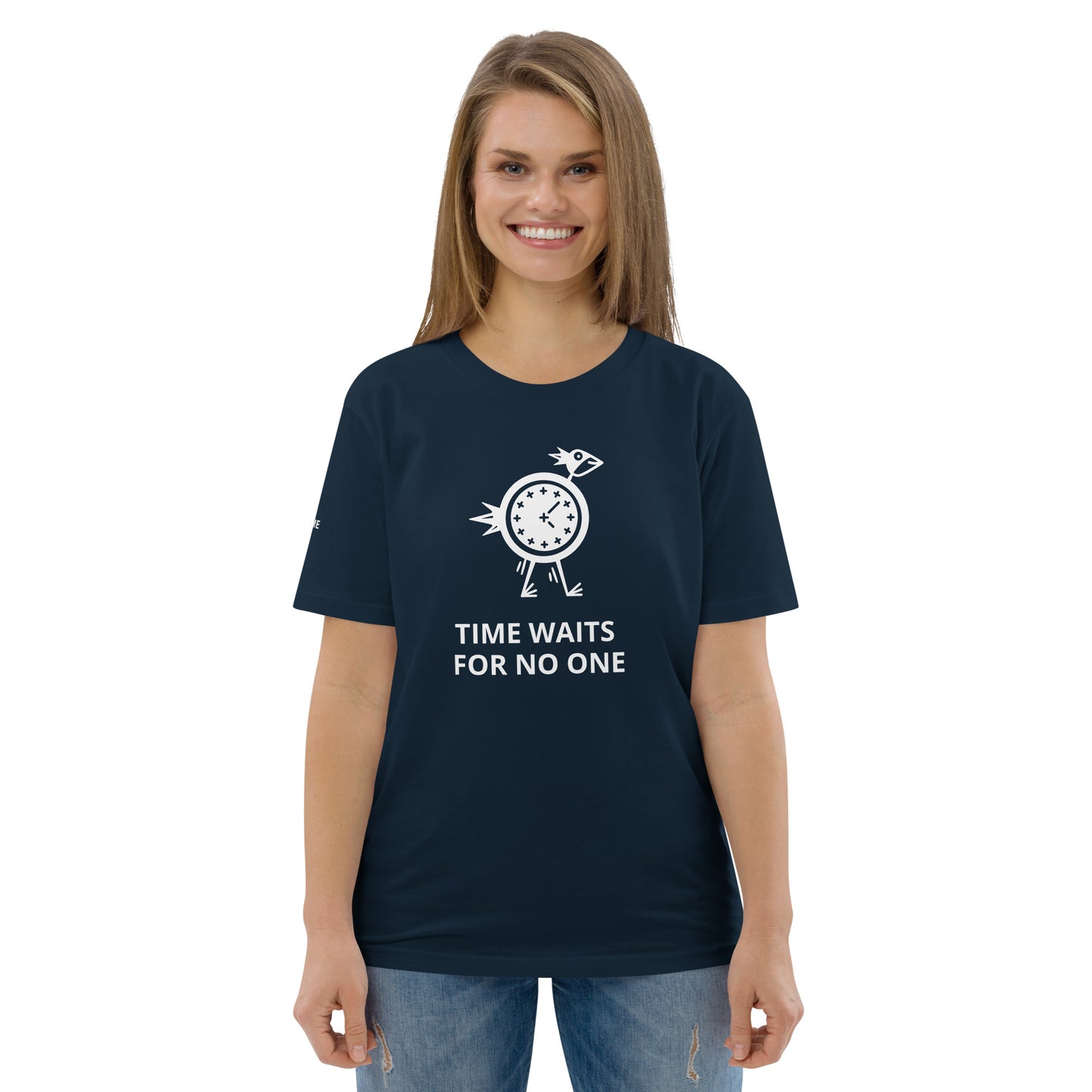 TIME WAITS FOR NO ONE Unisex organic cotton t-shirt - Zion Legend Fashions