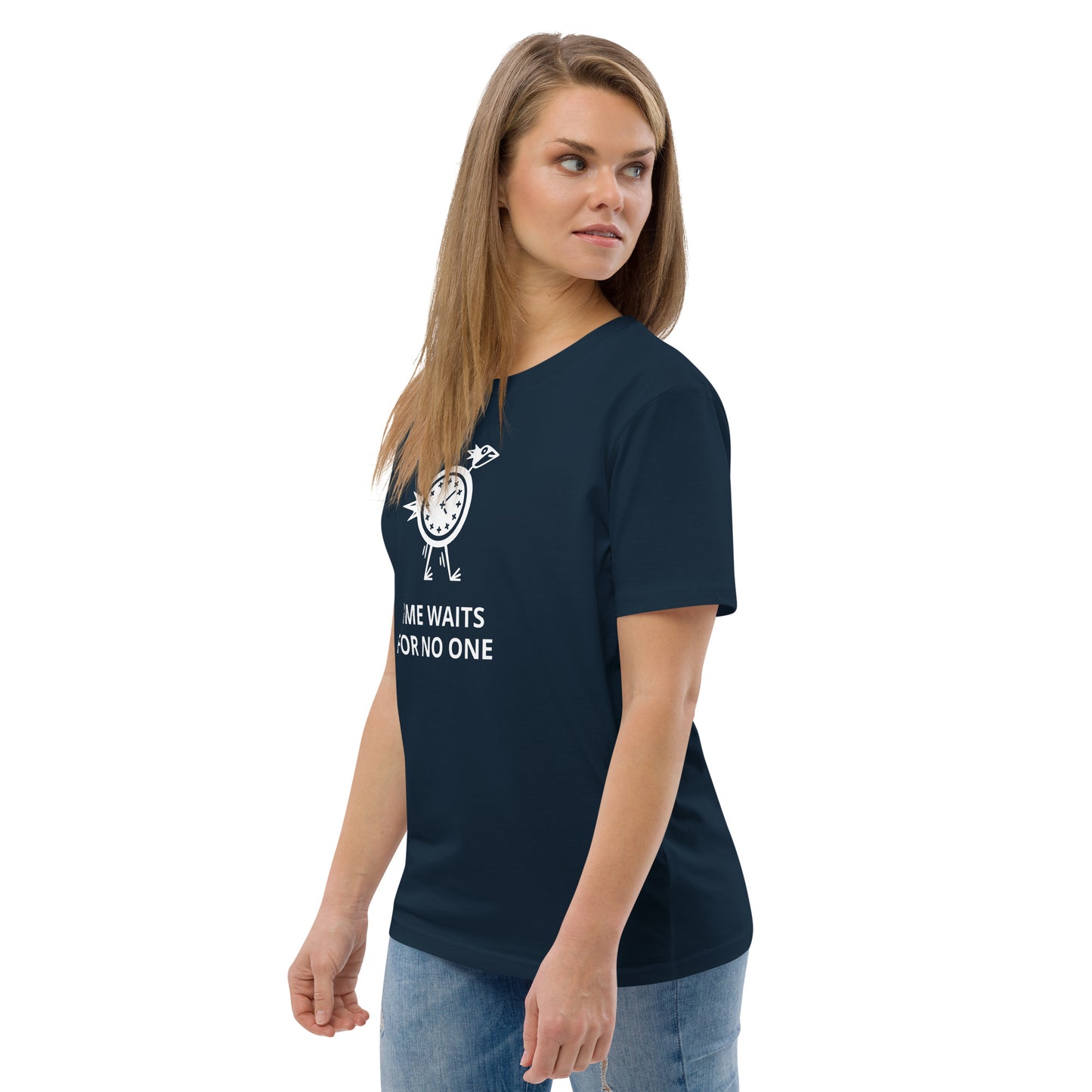 TIME WAITS FOR NO ONE Unisex organic cotton t-shirt - Zion Legend Fashions