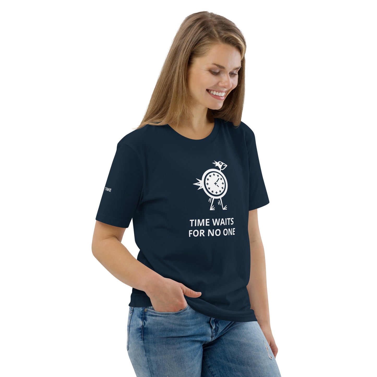 TIME WAITS FOR NO ONE Unisex organic cotton t-shirt - Zion Legend Fashions