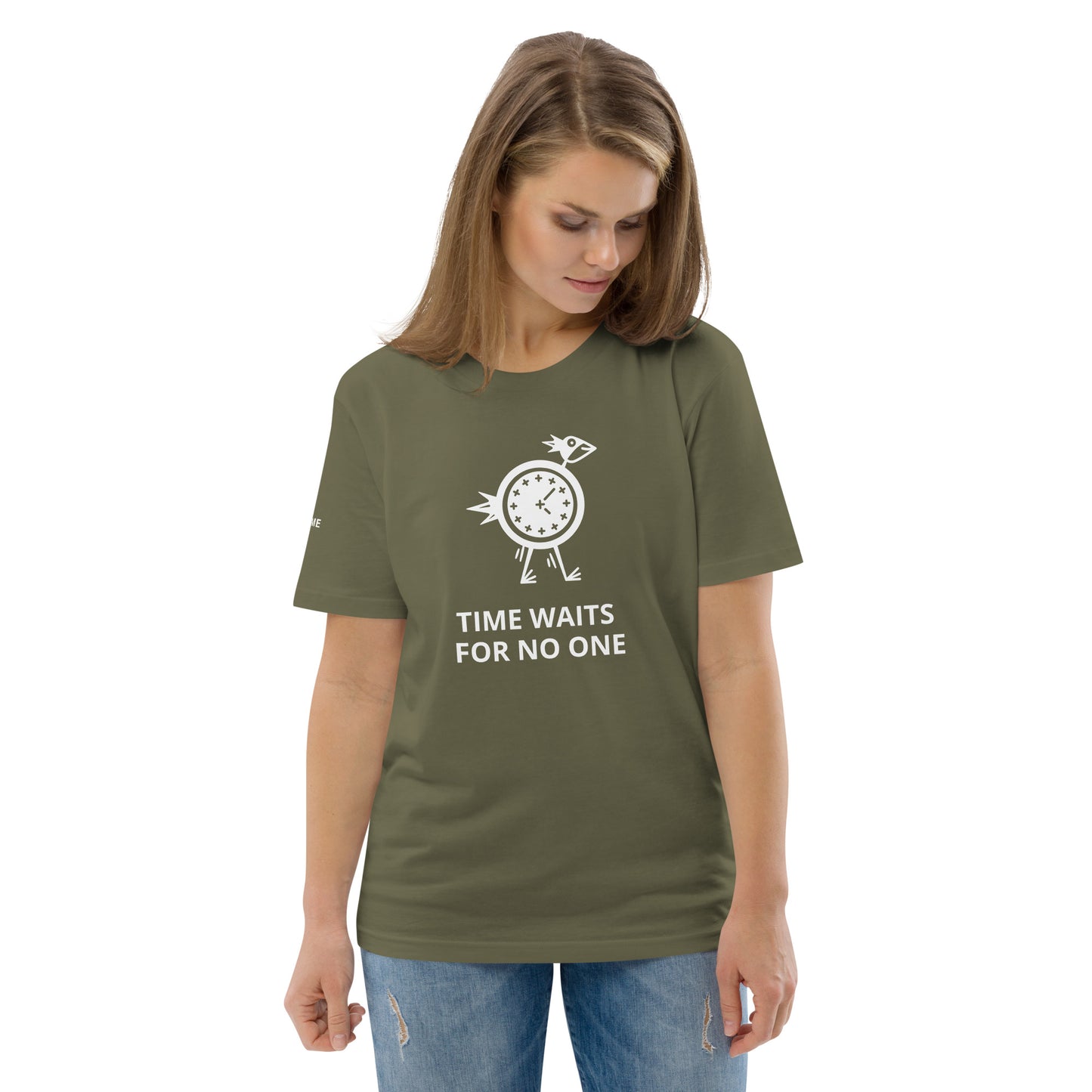 TIME WAITS FOR NO ONE Unisex organic cotton t-shirt - Zion Legend Fashions