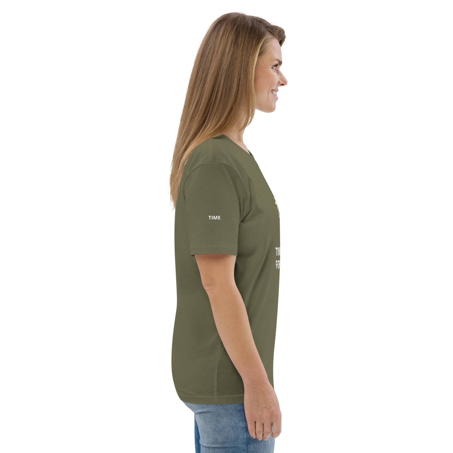 TIME WAITS FOR NO ONE Unisex organic cotton t-shirt - Zion Legend Fashions