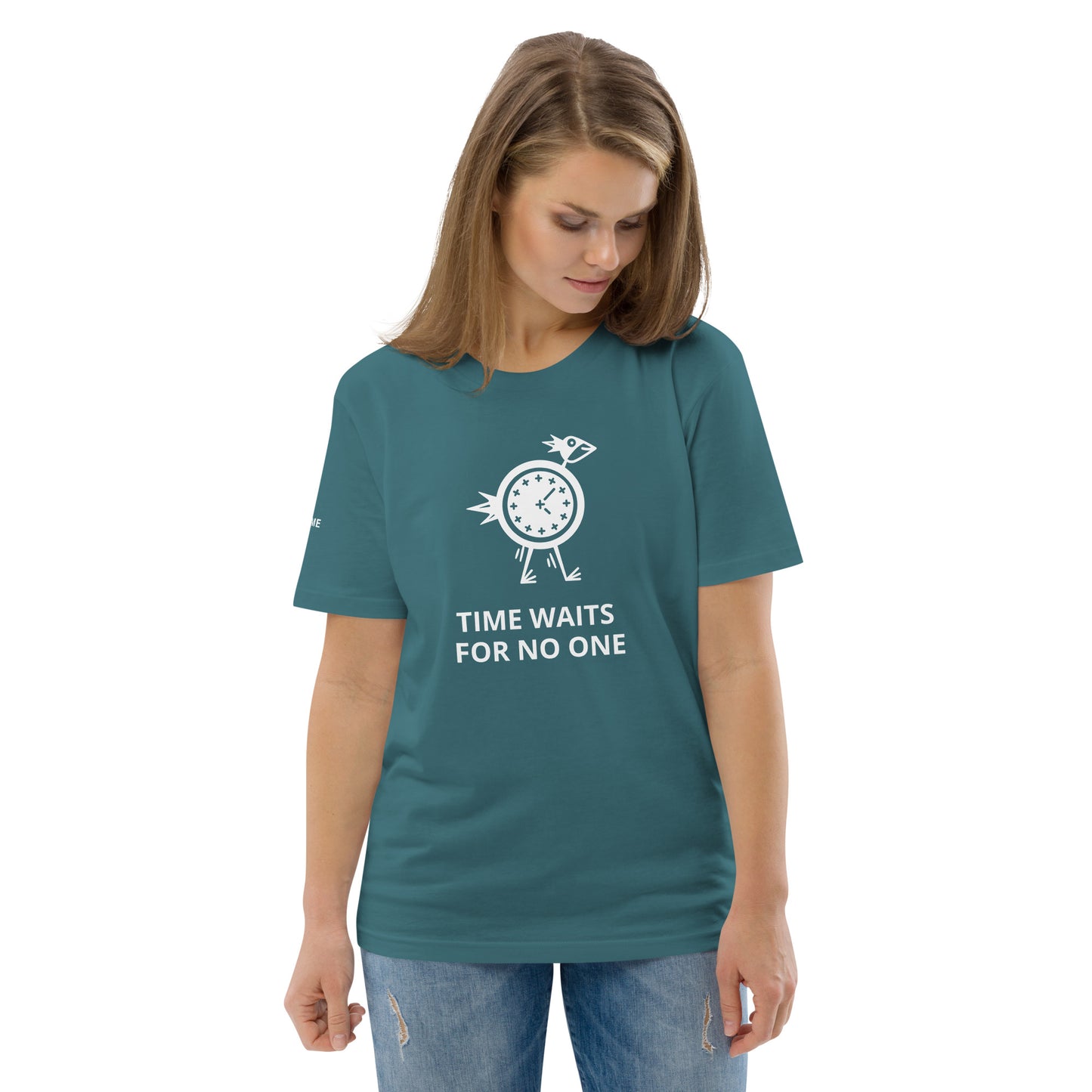 TIME WAITS FOR NO ONE Unisex organic cotton t-shirt - Zion Legend Fashions