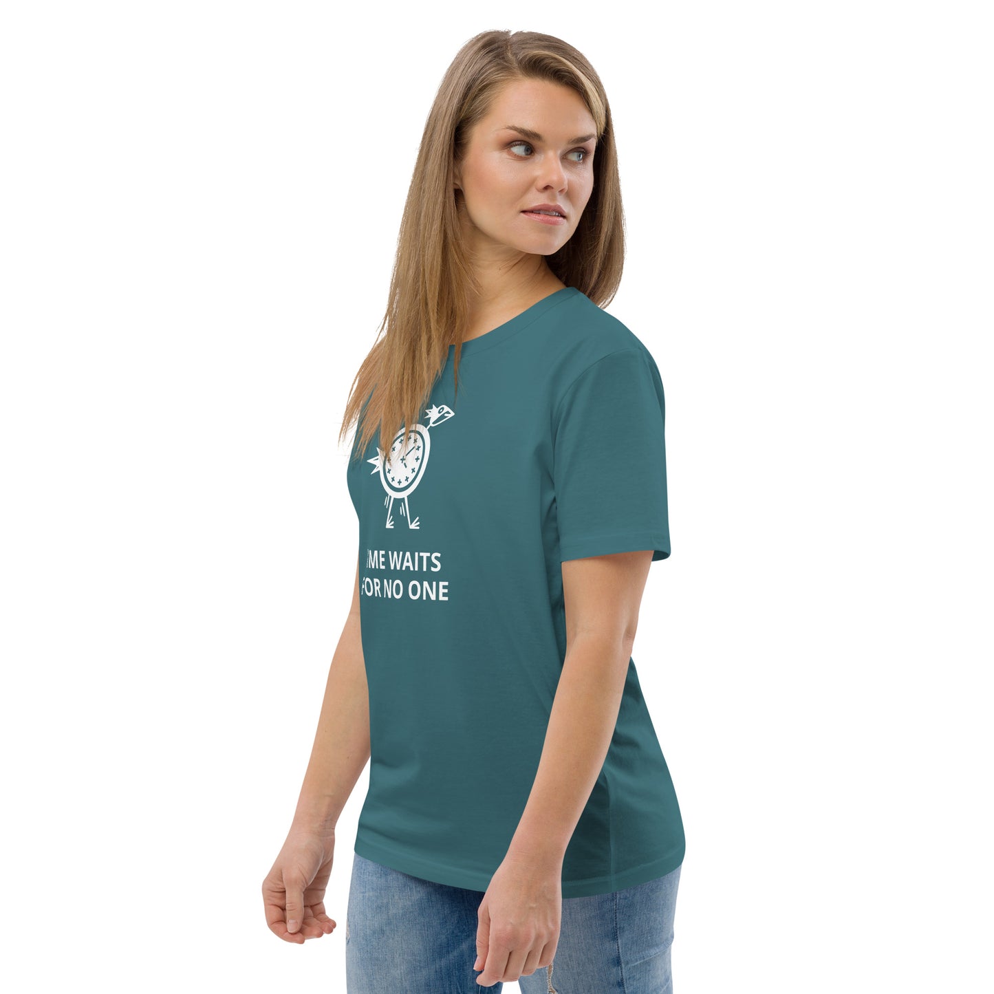 TIME WAITS FOR NO ONE Unisex organic cotton t-shirt - Zion Legend Fashions