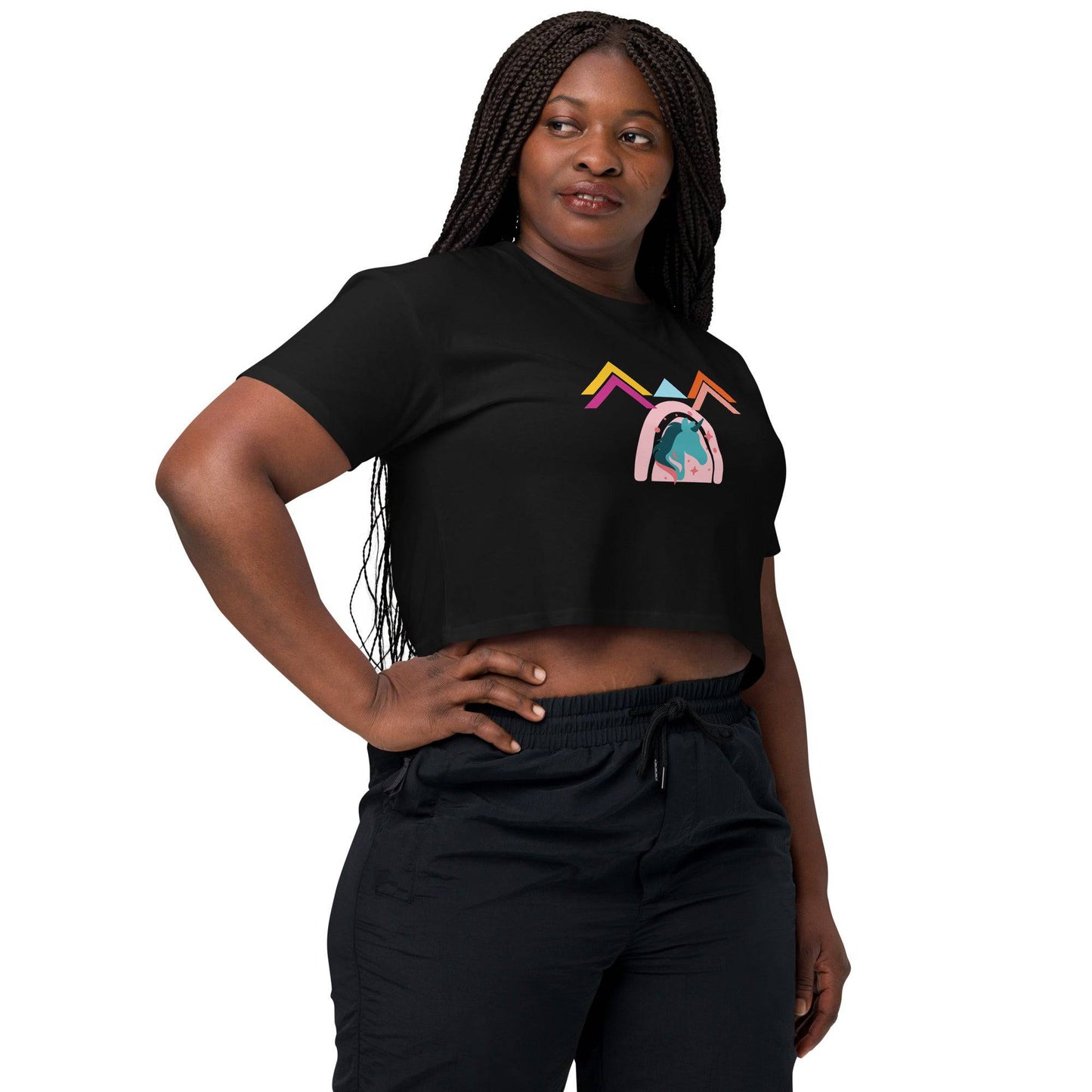 Unicorn World Women’s Crop Top Tee - Zion Legend Fashions