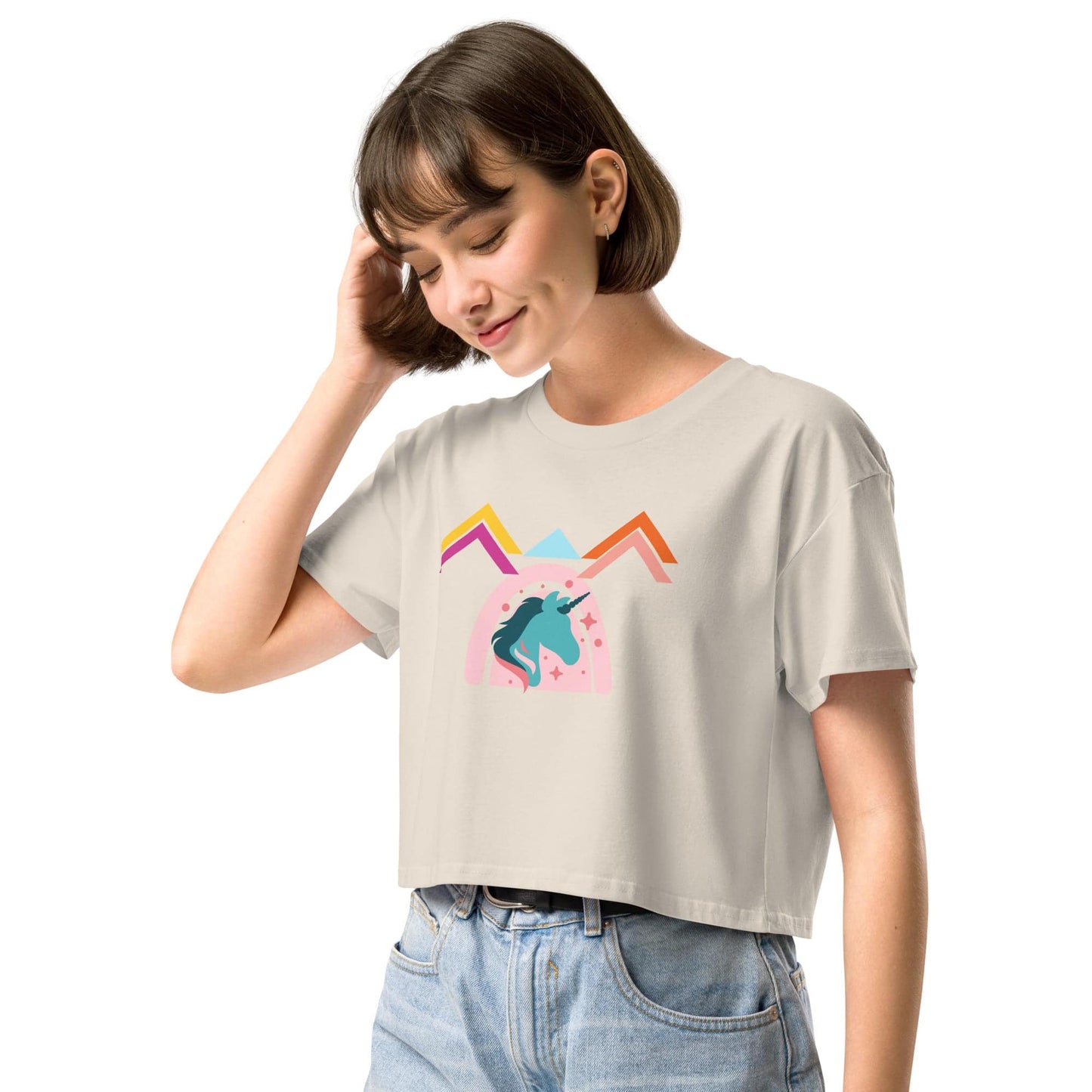 Unicorn World Women’s Crop Top Tee - Zion Legend Fashions