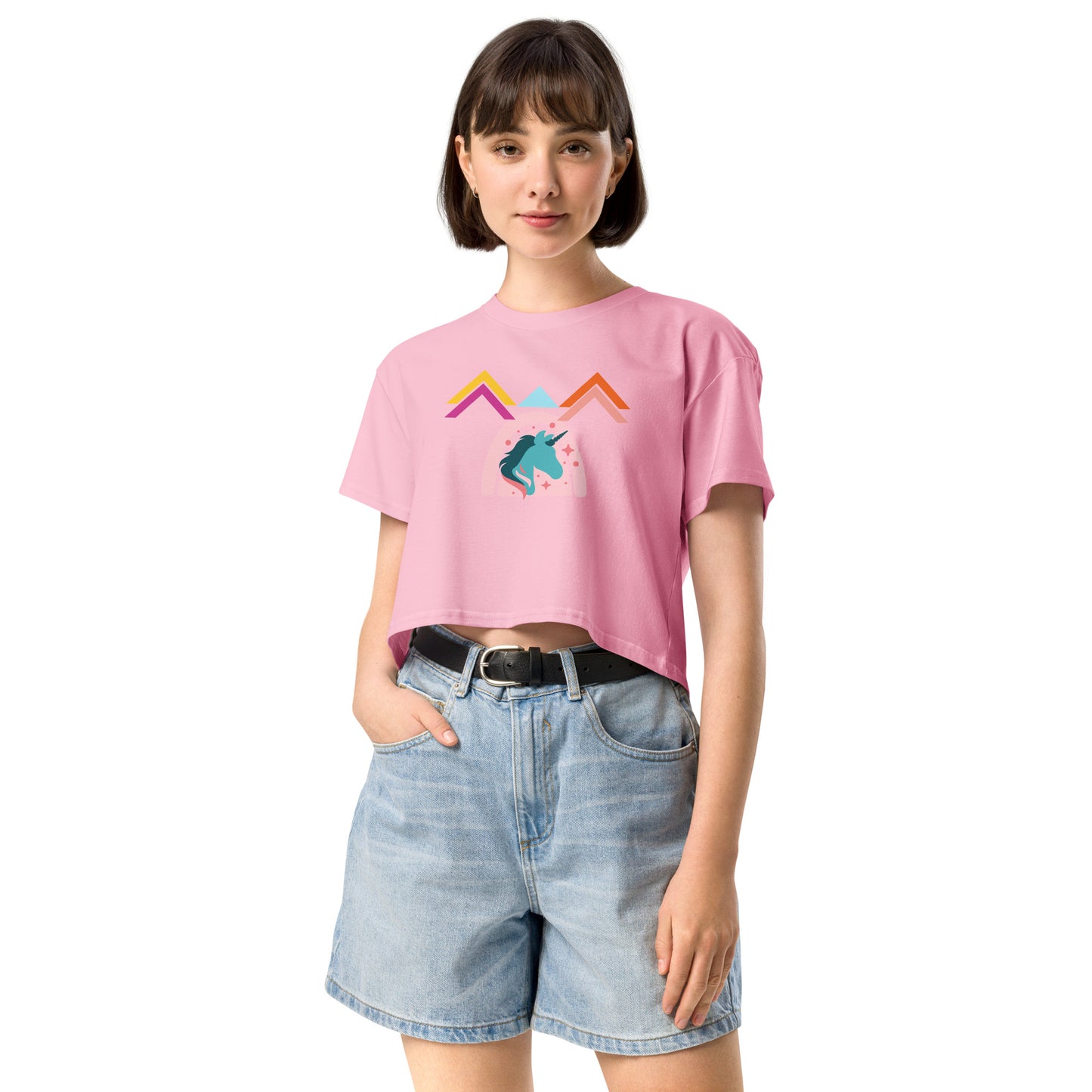 Unicorn World Women’s Crop Top Tee - Zion Legend Fashions
