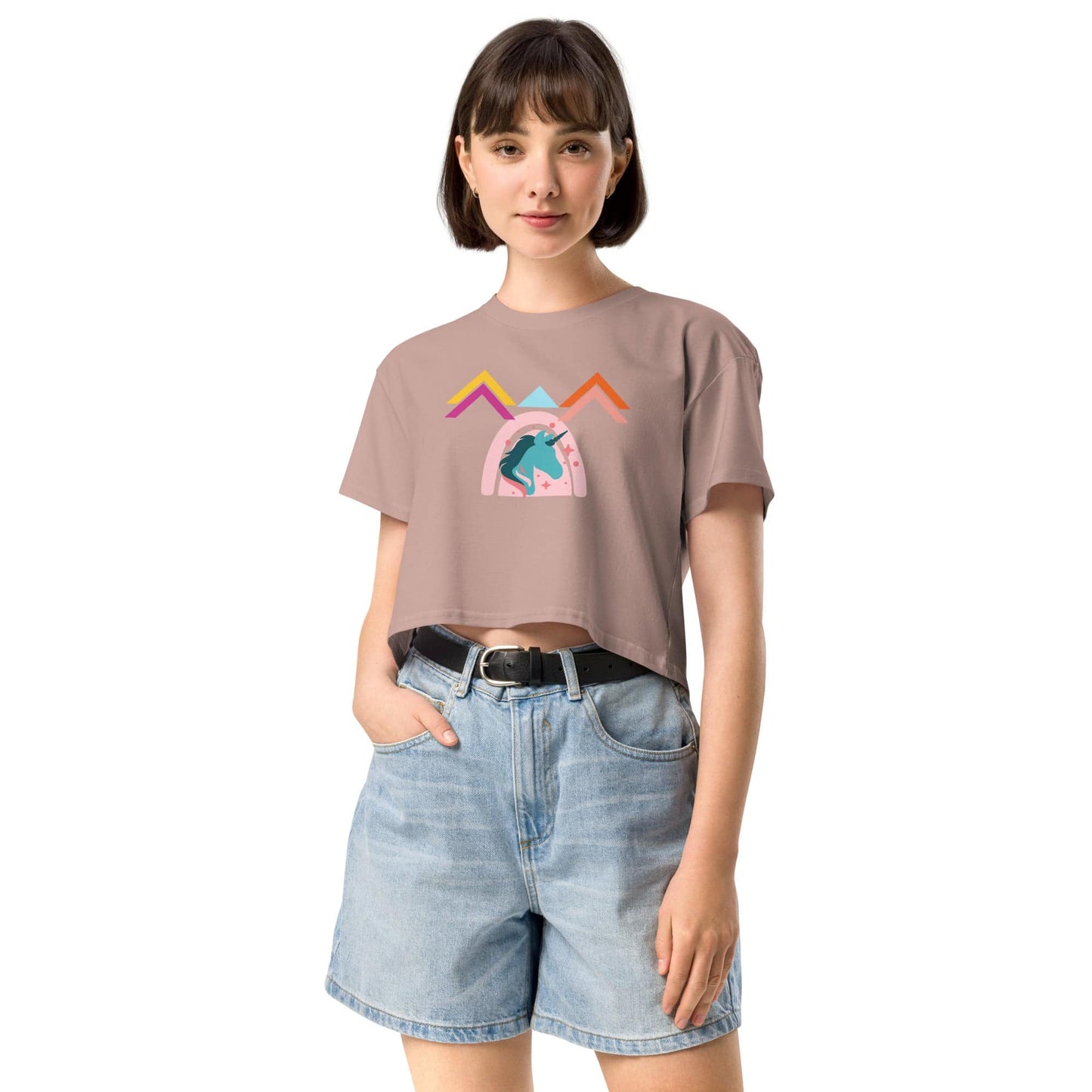 Unicorn World Women’s Crop Top Tee - Zion Legend Fashions