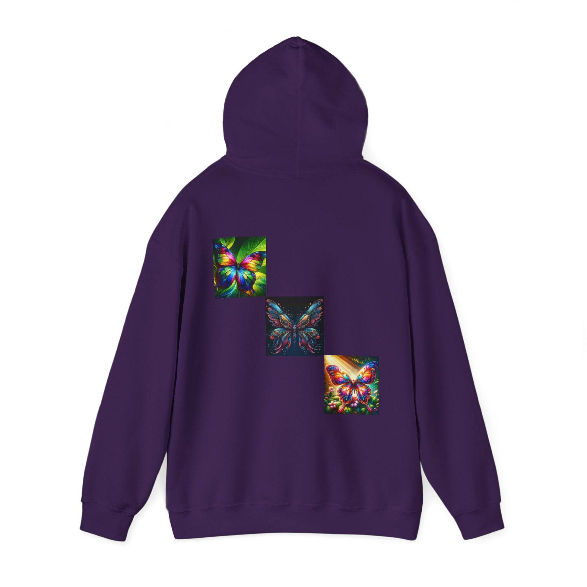 Butterflies Unisex Heavy Blend™ Hooded Sweatshirt - Zion Legend Fashions