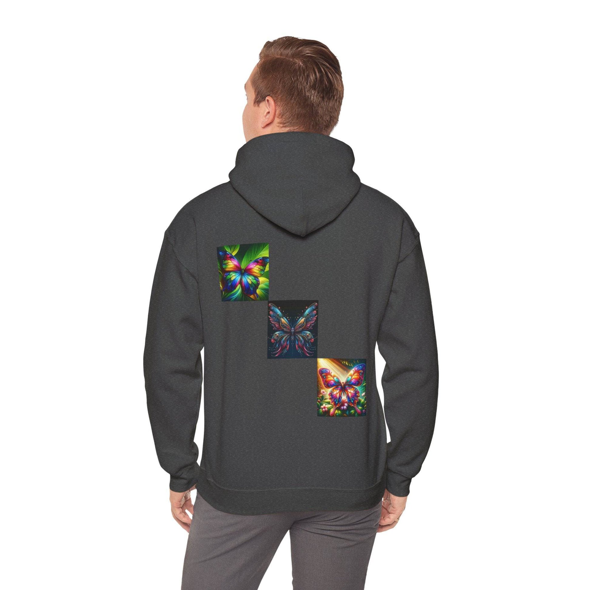 Butterflies Unisex Heavy Blend™ Hooded Sweatshirt - Zion Legend Fashions