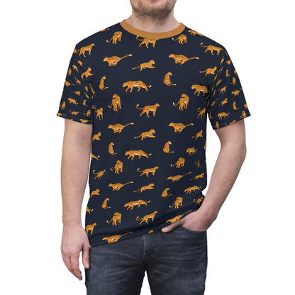 Leopard Unisex Cut & Sew Tee  -  Shipped from United States - Zion Legend Fashions